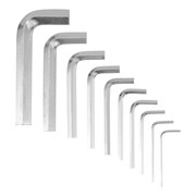 Набор ключей имбусовых HEX, 1.5-10 мм, CrV, 10 шт, никелированный, на кольце Sparta 112685