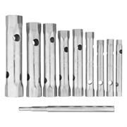 Набор ключей трубчатых торцевых, 6 - 22 мм, вороток, оцинкованные, 9 шт. Sparta 137525