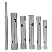 Набор ключей трубчатых торцевых, 8 х 17 мм, вороток, оцинкованные, 6 шт. Sparta 137405