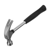 Молоток-гвоздодер, 450 г, боек 27 мм, металлическая трубчатая обрезиненная рукоятка Sparta 104405