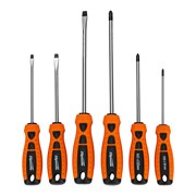 Набор отверток "Point", CrV, двухкомпонентные рукоятки, 6 шт, Sparta 11782