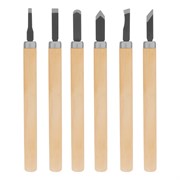 Набор резцов по дереву, 6 шт, Sparta 246065