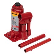 Домкрат гидравлический бутылочный 2 т, h подъема 150-280 мм Sparta Compact 50331