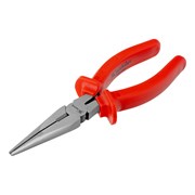 Длинногубцы прямые Econom, 180 мм, шлифованные, пластмассовые рукоятки Matrix 17193