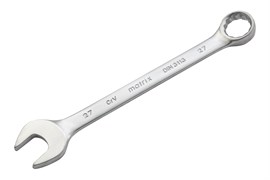 Ключ комбинированный, 27 мм, CrV, матовый хром Matrix 15120