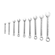 Набор ключей комбинированных, 6-22 мм, 9 шт, CrV, матовый хром Matrix 15410