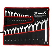 Набор ключей комбинированных, 6-32 мм, 25 шт, CrV, матовый хром Matrix 15413