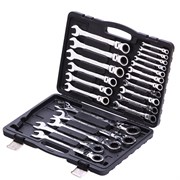 Набор ключей комбинированных, трещоточных шарнирных 13 шт. Matrix 14798