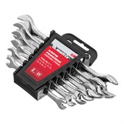 Набор ключей рожковых 6 шт, 6-17 мм, CrV, Elliptical, зеркальное хромирование Matrix 15236