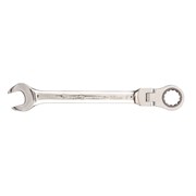 Ключ комбинированный трещоточный, 18 мм, CrV, шарнирный, зеркальный хром Matrix 14842