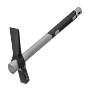 Кирка-молоток печника и каменщика 500 г, фибергласовая обрезиненная рукоятка 385 мм Matrix 21824