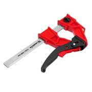 Струбцина реечная быстрозажимная, усиленная, пластиковый корпус рычажно-храповой механизм, 150 х 100 х 306 мм, штанга 5 х 22 мм Matrix 20725