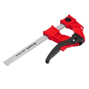 Струбцина реечная быстрозажимная, усиленная, пластиковый корпус рычажно-храповой механизм, 200 х 100 х 351 мм, штанга 5 х 22 мм Matrix 20726