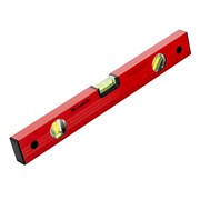 Уровень алюминиевый, 400 мм, 3 глазка, красный, линейка Matrix 33220