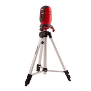 Лазерный уровень ML01T, дальность 10 м, точность ± 0,5 мм, / 1 м, длина волны 650 нм, проекция 1 вертикальная 1 горизонтальная плоскость, резьба под штатив 5/8", штатив в комплекте Matrix 35063