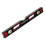 Уровень алюминиевый, усиленный, фрезерованный, 3 глазка, двухкомпонентные рукоятки, 600 мм Matrix 34361