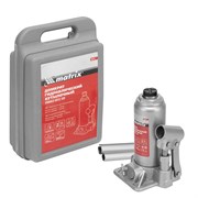 Домкрат гидравлический бутылочный, 3 т, h подъема 178-343 мм, в пластиковом кейсе Matrix 50774