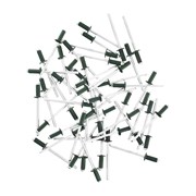 Заклепки 3.2 х 8 мм RAL 6005, темно-зеленые, 50 шт Matrix 40674