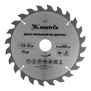 Пильный диск по дереву, 216 х 32 мм, 24 зуба, кольцо 30/32 Matrix Professional 73227
