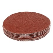 Круг абразивный на ворсовой подложке под "липучку", P 24, 125 мм, 10 шт Matrix 73830