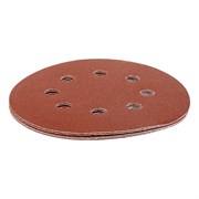 Круг абразивный на ворсовой подложке под "липучку", перфорированный, P 150, 125 мм, 5 шт Matrix 73807