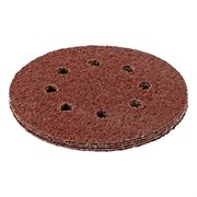 Круг абразивный на ворсовой подложке под "липучку", перфорированный, P 36, 125 мм, 5 шт Matrix 73801