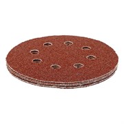 Круг абразивный на ворсовой подложке под "липучку", перфорированный, P 40, 125 мм, 5 шт Matrix 73802