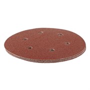 Круг абразивный на ворсовой подложке под "липучку", перфорированный, P 80, 150 мм, 5 шт Matrix 73838