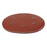 Круг абразивный на ворсовой подложке под "липучку", перфорированный, P 150, 150 мм, 5 шт Matrix 73842