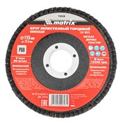 Круг лепестковый торцевой, P 60, 115 х 22.2 мм Matrix 74028