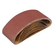 Лента абразивная бесконечная, P 100, 75 х 457 мм, 10 шт Matrix 74217