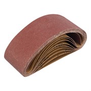 Лента абразивная бесконечная, P 80, 75 х 457 мм, 10 шт Matrix 74215