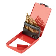 Набор нитридтитан. сверл по металлу, 1.5-6.5 мм (через 0.5 мм+3.2мм 4.8 мм) НSS 13 шт Matrix 72386