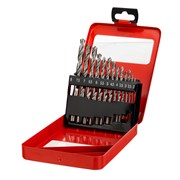 Набор сверл по металлу, 2-8 мм (через 0.5 мм) HSS 13 шт, металлическая коробка, цилиндрический хвостовик Matrix 72387