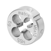 Плашка М6 х 1 мм, Р6М5 Matrix 77075