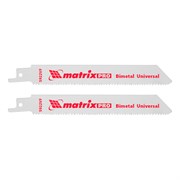 Полотна универсальные для сабельной пилы S922VF, 125/1.8-2.5 мм, Bimetal, 2 шт, Pro Matrix 782001