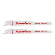 Полотна универсальные для сабельной пилы S611DF 125/4.3 мм, Bimetal, 2 шт, Pro Matrix 782004