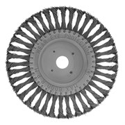 Щетка для УШМ 200 мм, посадка 22.2 мм, плоская, крученая проволока 0.5 мм Matrix 74638