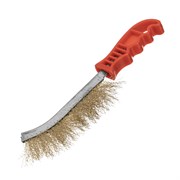 Щетка металлическая латунированная, пластиковая ручка Matrix 74827