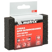 Губка для шлифования, 100 х 70 х 25 мм, мягкая, P 60 Matrix 75701