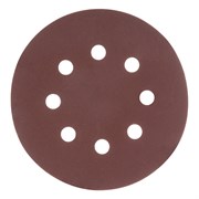 Круг абразивный на ворсовой подложке под "липучку", перфорированный, P 280, 125 мм, 5 шт Matrix 73812
