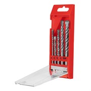 Набор сверл по бетону, 4-5-6-8-10 мм, пластиковый кейс, Matrix 70730