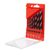 Набор сверл по дереву, 3-4-5-6-7-8-9-10 мм, 8 шт, цилиндрический хвостовиковик, пластиковый кейс, Matrix 70282