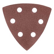 Треугольник абразивный на ворсовой подложке под "липучку", перфорированный, P 40, 93 мм, 5 шт Matrix 73857
