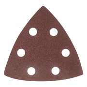 Треугольник абразивный на ворсовой подложке под "липучку", перфорированный, P 60, 93 мм, 5 шт Matrix 73858
