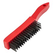 Щетка зачистная пятирядная, закаленная прямая проволока с пластиковой ручкой Matrix 74815