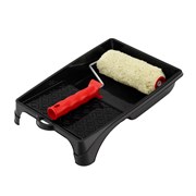 Набор, валик для фасадных работ синтетический, 180 мм, ворс 18 мм, D 36 мм, РАС, кювета 260 х 320 мм Matrix 84406