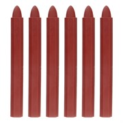 Мелки разметочные восковые красные, 120 мм, коробка 6 шт Matrix 84818