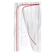 Пленочная дверь на молнии типа L,220 x 120 cm, с малярной лентой 2.5 см х 10 м Matrix 88758