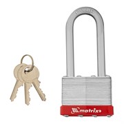 Замок навесной, 65 мм, удлиненная дужка Matrix 91811